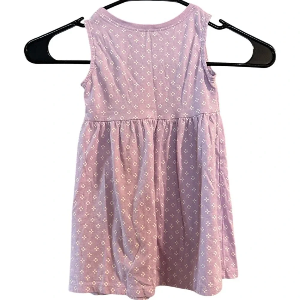 Lilac Floral‎ Print Girls' Sleeveless Dress